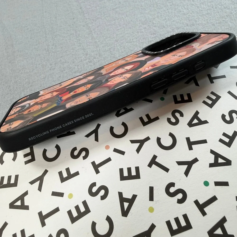 Casetify Phone Case iPhone 16 Pro Max Black Love Marie Art MagSafe Girlhood